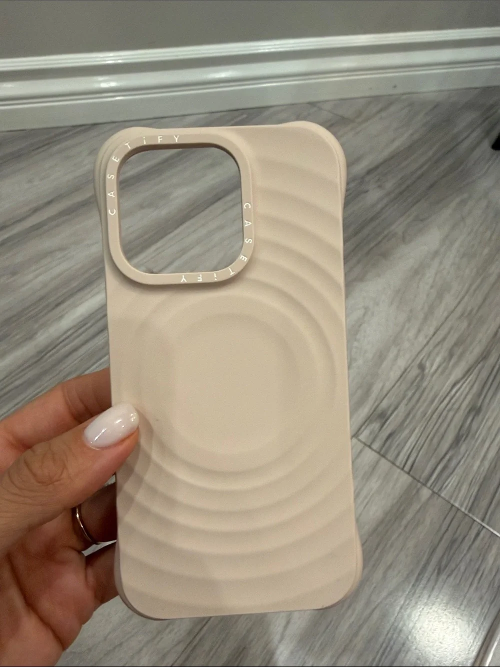 Casetify Beige Ripple Protective iPhone Case 16Pro